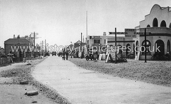 Beach Road looking West, Jaywick, Essex. c.1930's